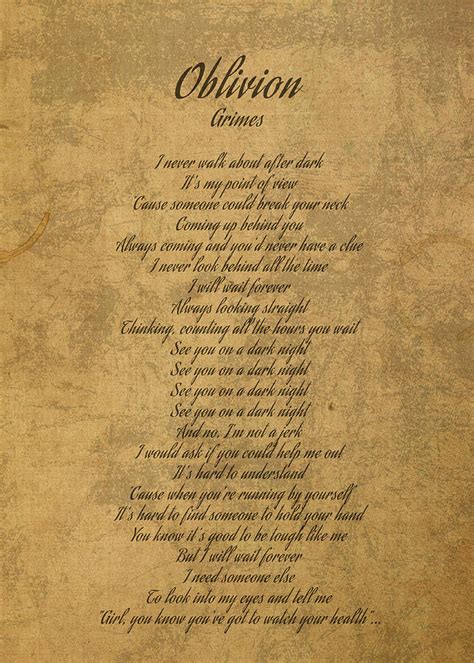 oblivion grimes song lyrics