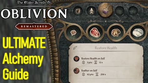 oblivion remastered alchemy guide