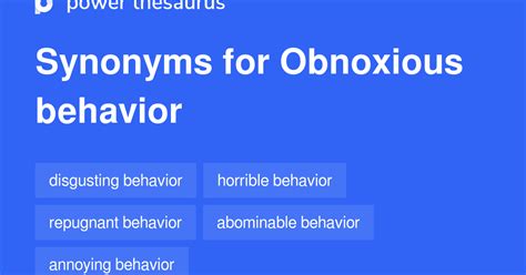 obnoxious synonyms and antonyms