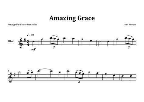Oboe Amazing Grace