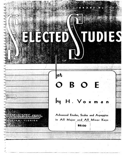Oboe Studies Pdf