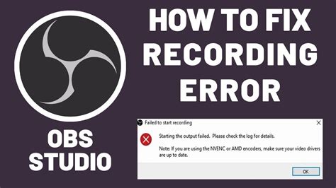 Obs An Encoder Error Occurred