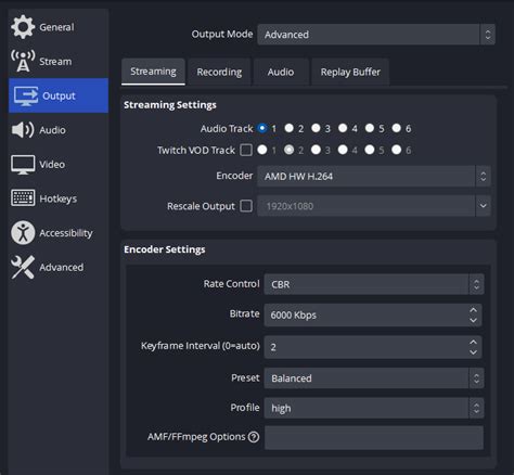 Obs Audio Encoder Settings