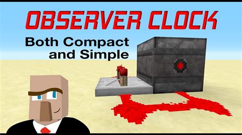 Observer Clock Minecraft