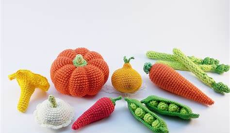 Obst und Gemüse gehäkelt | Crochet projects, Crochet food, Crochet patterns