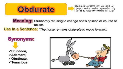 obstinate meaning in tamil with example