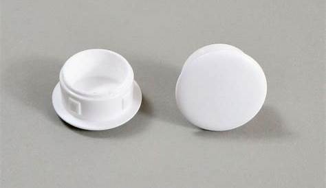 Obturateur plastique blanc diamètre 12mm 8 pièces