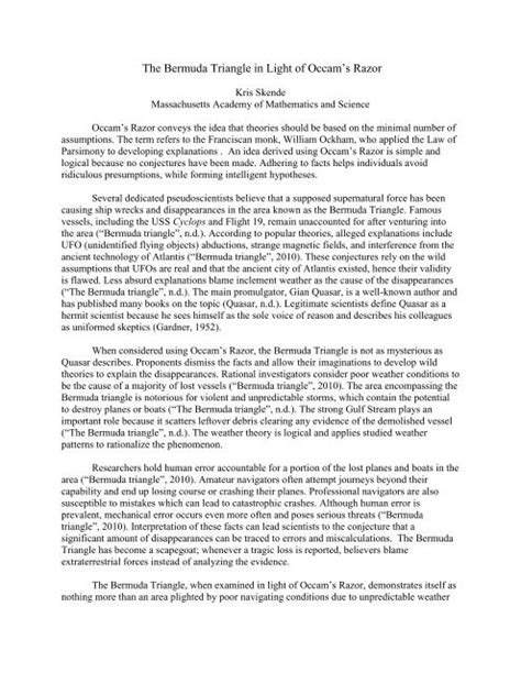 Occam's Razor: Unveiling the Simple Truth