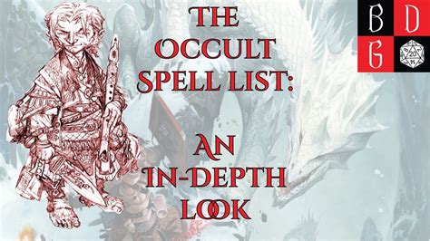 occultist spell list nethys