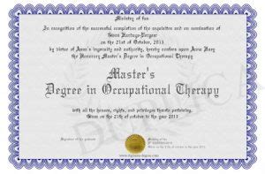 occupational therapy degree texas