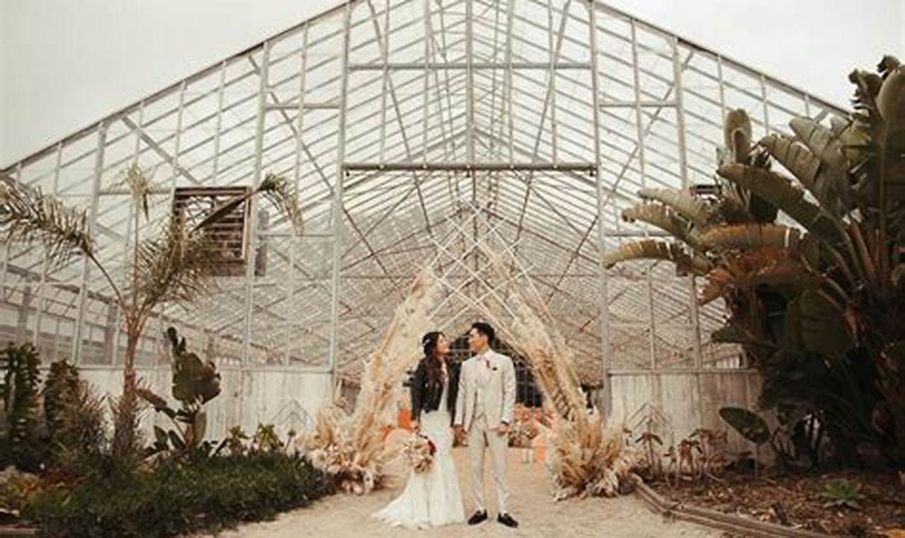 Unveiling the Enchanting Allure of "Ocean Views Meet Greenhouse Warmth Orchid Farm Weddings"