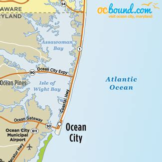 ocean city delaware map