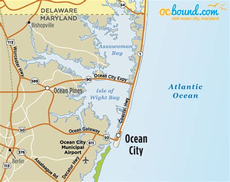 ocean city directions from baltimore