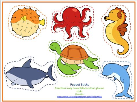 Ocean Creatures Photo Printables