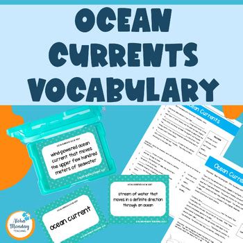 Ocean Current Activities For Middle School