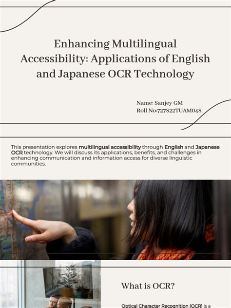 OCR Enhancing Accessibility