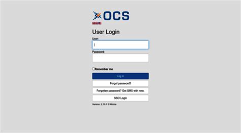 ocs self service login