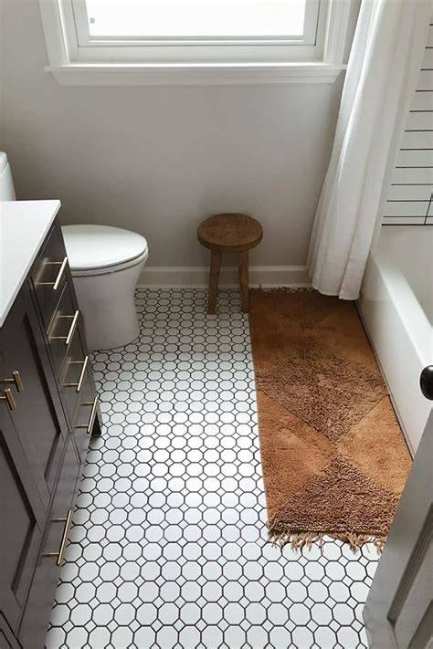 Octagonal Tile Flooring Bathroom