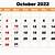 october 2022 calendar printable free