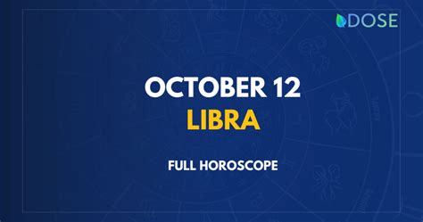 October 12 Horoscope