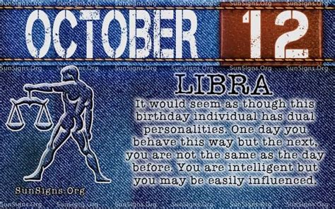 October 12th Horoscope