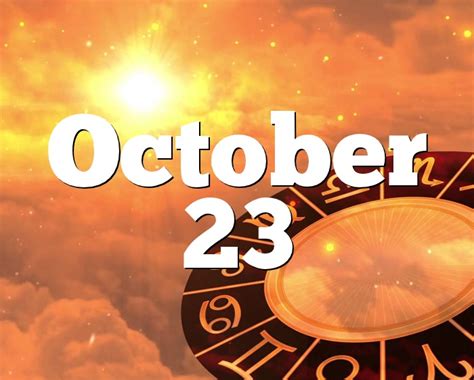 october 23 horoscope sign