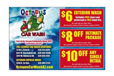 Octopus Car Wash Online Business Directory Coupon By Tucson Smart Shopper