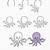 octopus step by step drawing