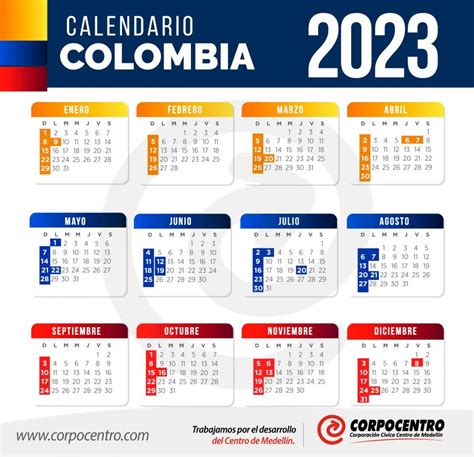 octubre 2023 colombia festivos