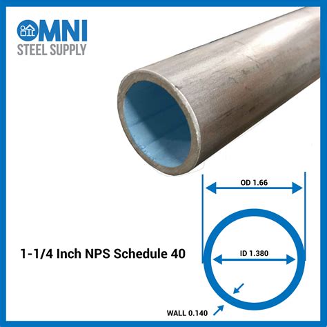 od of 1 1/4 steel pipe