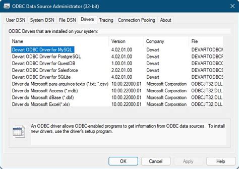 odbc driver manager data source name too long
