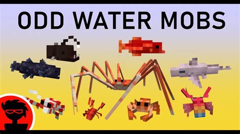 Мод Odd Water Mobs 1.16.5 (Морские мобы)