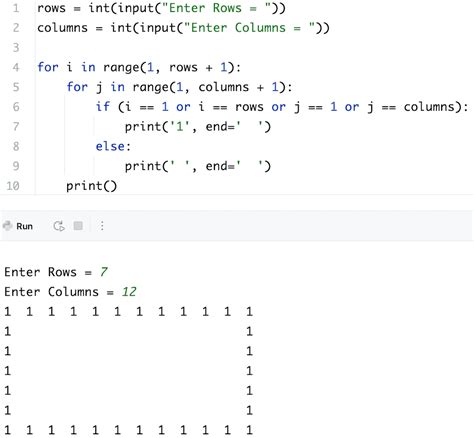 odd number pattern program in python