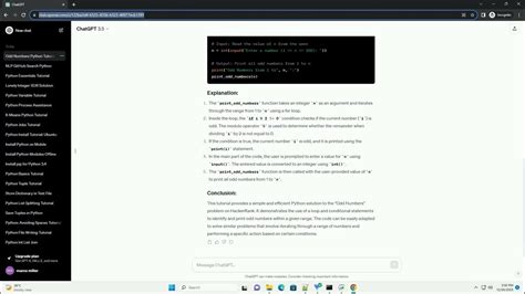 odd numbers hackerrank solution python