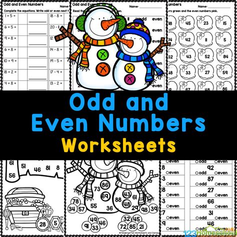 Odds And Even Worksheets Printable