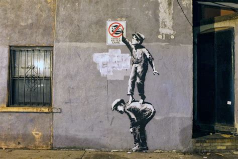 oeuvre de street art de banksy