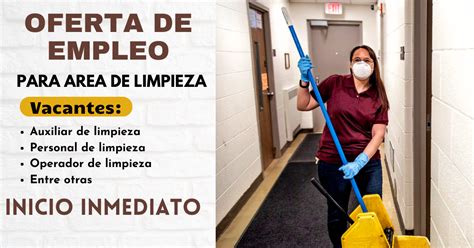 oferta de trabajo de limpieza