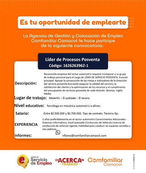 ofertas de trabajo colombia