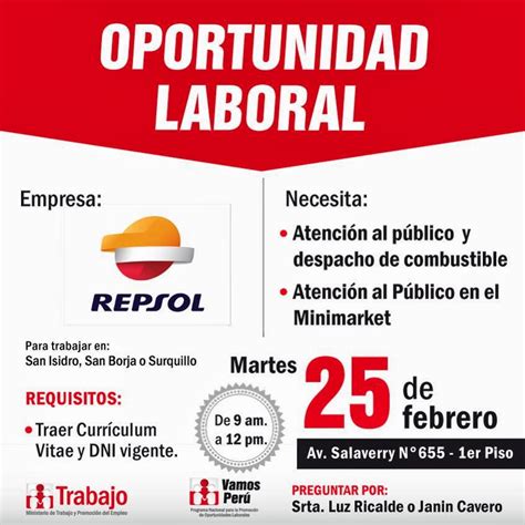 ofertas de trabajo en peru