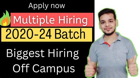 off campus recruitment for 2024 batch