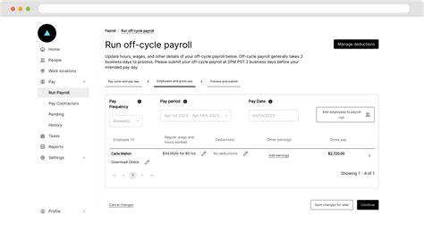 off cycle payroll
