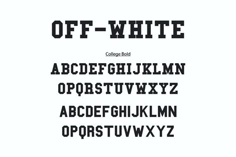 Off White Text Template