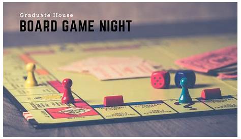 Board Game Night - Graduate Student Association - UW