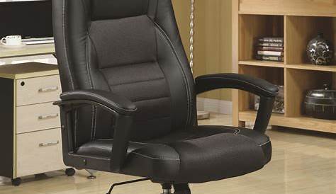 LaZBoy 48968 Commercial 2000 Black Leather Big and Tall Executive