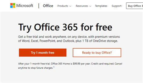 office 365 30 day free trial