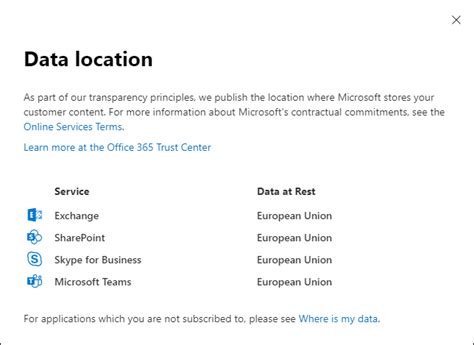 office 365 data location check