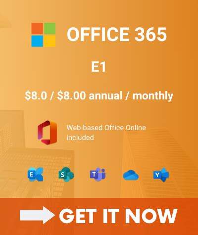 office 365 e1 free trial