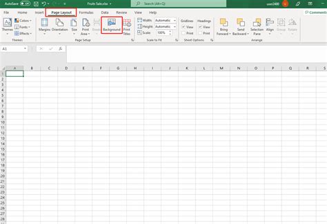 Office Background In Excel