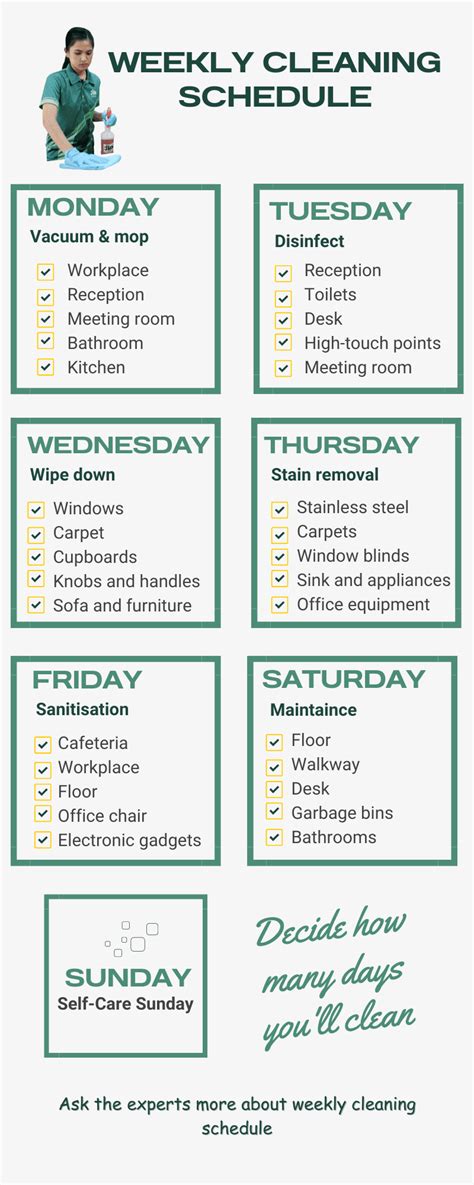 Office Cleaning Schedule Example