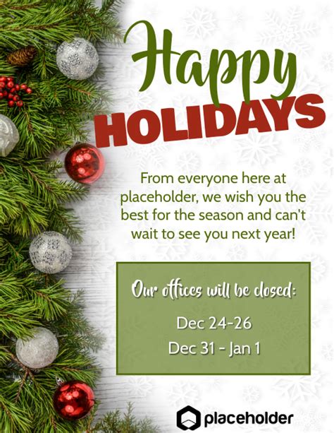 office closed for holiday memo sample